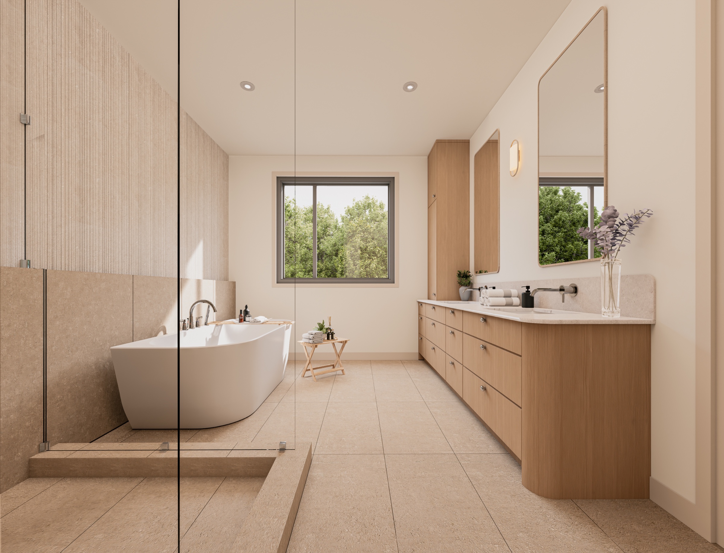 Hollywood House primary ensuite bathroom